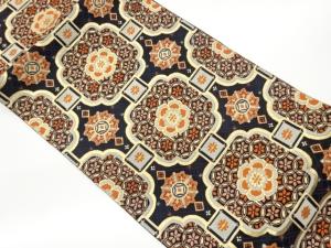 変わり蜀江華文模様織出し袋帯